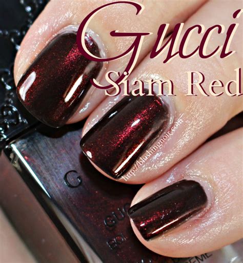 gucci icon slam red nail polish|Gucci nail polish colors.